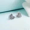 NUOVI orecchini di design di lusso ORECCHINI con diamante a cuore CZ con scatola originale per orecchini regalo da donna in argento sterling Pandora 925