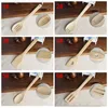 Eco-friendly Wooden Soup Spoons Bamboo Spoon Spatula 6 Styles Kitchen Cooking Utensil Turners Slotted Mixing Holder Shovels BH3183 TQQ