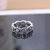 Anello in argento sterling 925 autentico Sua Maestà Cz compatibile per le donne Regalo di fidanzamento di nozze Europa Gioielli J190715