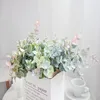 40 cm de plantas artificiais eucalipto plástico folhas em vaso de arte Art Flower Arrangement Material usado para casa de casamento EL Decoração8249468