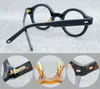 Hommes lunettes optiques montures de lunettes marque rétro femmes ronde monture de lunettes pur titane nez Pad lunettes myopes avec lunettes Cas311t