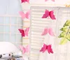 Schmetterling Papier gezogene Blumendekoration Hochzeit Navidad Party Kulissen Babyparty Geburtstag Party Festival DIY Dekoration