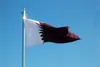 Qatar Flag Banner 3ft x 5ft hängande flagga Polyester Qatar National Flag Banner utomhus inomhus 150x90 cm för firande