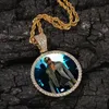 Iced Out Colliers de pendentif personnalisés pour les hommes Femmes Hip Hop Designer de luxe Bling Diamond Photo Pendants Couple Famille Jewelry4134326