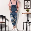 Jeans Men 2019 Nieuwe heren Bib overalls mode denim overalls mannen scheurde jeans mannelijke denim jumpsuit tooling broek maat s-6xl