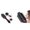 3 IN1 PASSAGGIO Asciugacapelli e volumizzatore Pennello raddrizzando curling Iron Pettine Pennello per capelli elettrico Pettine da massaggio RRA1701