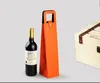 PU Deri şarap veya şampanya şişesi hediye çanta seyahat çantası deri tek şarap şişesi taşıma çantası Vaka Organizatör şarap şişesi hediye paketi taşımak