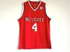 NCAA College Men Basketball 4 Dennis Smith Jr. Jersey University NC State Wolfpack Jerseys Team Red Away White Darmowa wysyłka