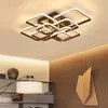 Square Circle Rings Ceiling Lamp For Living Room Bedroom Home AC85-265V Modern Led Ceiling Chandelier Light Fixtures