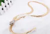 2019 Fashion Collier Femme Jewelry Full Rhinestone Austria Accessories gold silver Crystal Snake longPendant Necklace NJ-140290W