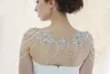 Vestes de mariage de luxe châle strass perles élégant boléro de mariée Wrap Cape personnalisé nouveau 2019 accessoires de mariée