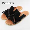 Women's Slippers Mode Kwasten 2020 Zomerschoenen Merk Strand Dia's Retro Muilezels Schoenen voor Dames Flat Slipper Outdoor