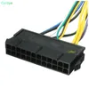 24pin do 2 portu 6pin 18AWG 30cm SFF Zasilanie zasilające do zasilania HP Z220 Z230 ATX Zasilanie zasilające 24 pensa do 6 paków (HL)