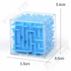 Nowy 5.5 cm 3D Cube Puzzle Maze Zabawki Ręka Gra Case Box Fun Brain Game Challenge Fidget Zabawki Zabawki Zabawki Edukacyjne dla dzieci