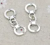 100 unids/lote conectores de esposas chapados en plata antigua para hacer joyas accesorios DIY hechos a mano 31x11mm