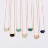 卸売ファッション Druzy Drusy ペンダントネックレスシルバーゴールドメッキ人気のフェイクストーンターコイズネックレス女性のためのジュエリー