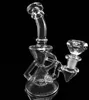 Klein Recycler Tornado Percolator Bong de vidro Tubo de cera Bongs Tubos de água Oil Dab Rigs com inebriante quartzo banger ou tigela