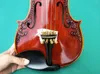 Real S de alta qualidade Violino de flores esculpidas à mão 44 Violino tinto de madeira sólida para iniciantes para iniciantes instrumentos musicais profissionais 81368983172711