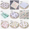 Serviettes Mousseline Bébé Couvertures Coton Nouveau-né Emmaillotage Bain Gaze Infant Wrap Swaddles Enfants Sleepsack Poussette Couverture Play Mat 72 Designs YW1387-ZWL