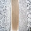 100 stycken brasilianska virgin100g remy micro pärlor hårförlängningar i nano ring länkar mänskligt hår rakt 9 färger blont europeiskt hår