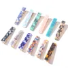 Hair Clip Barrettes Accessories Acrylic Hairpin Women Girls Acetate Leopard Print Rectangle Waterdrop Tin Foil Shiny Hairgrip