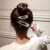 2019 Full Crystal Hairpins Femme Accessoires de cheveux Clips de perles Corée Coiffes Coiffes Clips Sweet Clips Barret9030898
