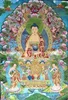 35 "Tibet İpek Shakyamuni Buda Boyama Tangka Thangka Mural