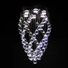 Chandeliers crystal chandelier Blue crystal Rotating crystal Big ball diameter12.6 in height 23.6in 6 the light bulb