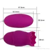 Kvinnliga masturbatorer slickar tunga vibrator G spot massage oral sugande vibratorer nippel klitoris stimulering sexleksaker för kvinna