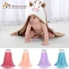 1psc Comfortabele Babybadjas Leuke Animal Cartoon Babies Deken Kids Hooded Bathrobe Toddler Baby Badhanddoek