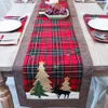 Tabela Runner Innovative Partido Crafts NOVO Decorações de Natal algodão e linho Toalha de Mesa Printed Bandeira Dinner Table Decor Interior