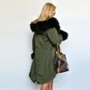 Mode - Lyxiga kvinnor 2016 Vinterfaux Fur Coat Casual Hooded Parka Ladies Hoodies Long Jacket Outwear Chaquetas Mujer