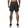 Hirigin 2021 hommes Shorts de course GYM été pantalons d'entraînement Fitness Backetball entraînement musculation 2 couches