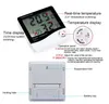 LCD Digital temperatur fuktighetsmätare Hem Inomhus Utomhus Hygrometer Termometer Väderstation med klocka
