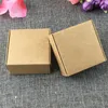 Emballage pratique Boutique 100 pièces boîte de papier Kraft belle boîte d'emballage Kraft petite taille