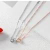 2020 z1352 new stainless steel women039s necklace with diamond necklace women039s short collarbone Chain Necklace Gift8882255