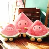 Watermelon Slice Peach Pineapple Plush Doll Fruits Stuffed Toy Decorative Sofa Chair Bed Throw Pillow Plush Plants Gift