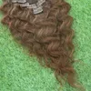 Brazilian Weave Clip In Human Hair Extensions Body Wave 100G 8 Pieces/Set Brazilian Remy Hair Extensions