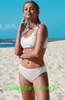 Biquínis de impressão conjunto de praia com suporte de aço se reuniram biquíni alta divisão cintura swimwear impressão cruz yakuda com alça triângulo V-neck zipper