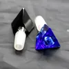 Bols en verre triangulaires épais pour bang, bol triangulaire de 14mm/18.8mm, grand bol de bang en verre large, bols en verre de forme triangulaire