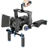 Freeshipping DSLR-Rig-Video-Stabilisator-Schultermontage Rig + Matt-Box + Follow-Fokus + DSLR-Käfig für Canon 5D2 5D3 5DIII 5DIV-Video-Camcorder