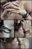 대량 남성의 패션 공예 보석 남성 정품 가죽 꼰 로프 팔찌 다층 펑크 손으로 만든 랩 팔찌 팔찌
