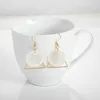 Hot Europe Fashion Jewelry Women's Earrings Triangle White Shell Dangle Earrings S119