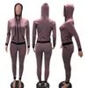 Yoga Set Winter Sport Pak Gym Kleding Fitness Designer Vrouwen Sportwear Training Kleding voor Vrouwen 2 Stuk Hooded + Lange Broek Trainingspakken