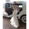Dubai impresionantes vestidos de novia de sirena con faldas desmontables mangas largas apliques vestidos de novia sin espalda boda larga dres5548639