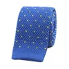 Novidade masculina makkny knit tie listras padronizado gravata formal para o noivo - várias cores