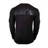 Nieuwe Casual Skinny Lange mouwen t-shirt Mannen Gym Fitness Bodybuilding T-shirt Mannelijke Jogger Workout Tees Tops Mode Clothes232f