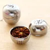 Stainless Steel Balls Shaped Tea Strainers Sphere Spices Filter Infuser Loose Spice Ball With Rope Chain Hook Home Kitchen Tools DBC DH2560