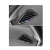 For bmw f15 Carbon Fiber Car AC Outlet Trim Refit Air Outlet Frame Decoration Stickers X5 2014-2017 Interior Car Styling