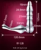 알루미늄 합금 전립선 마사지 질 Masturbation G-Spot Vibrator 엉덩이 플러그 클리토리스 항문 플러그 여성과 남성을위한 성인 섹스 토이 제품